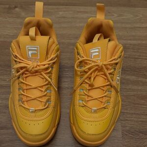 Fila Vibrant Yellow Athletic Shoes